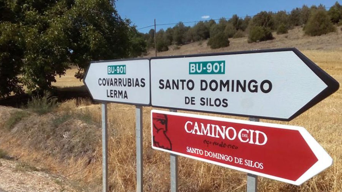 Las señales son de diversa tipología e incluyen indicaciones pero también información sobre puntos de la ruta.-ECB