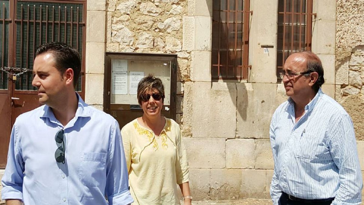 De la Rosa y Fernández Santos, ayer en Villímar-ECB