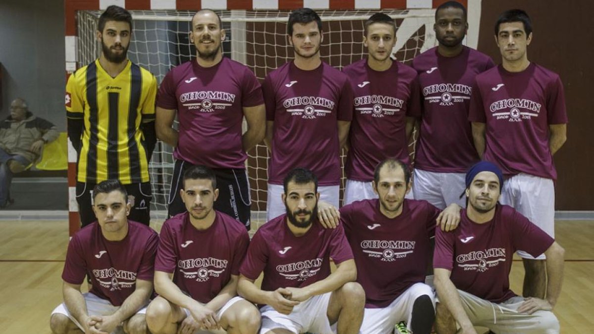 Plantilla del Café Bar Chomin que milita en el Grupo A de la competición masculina-Santi Otero