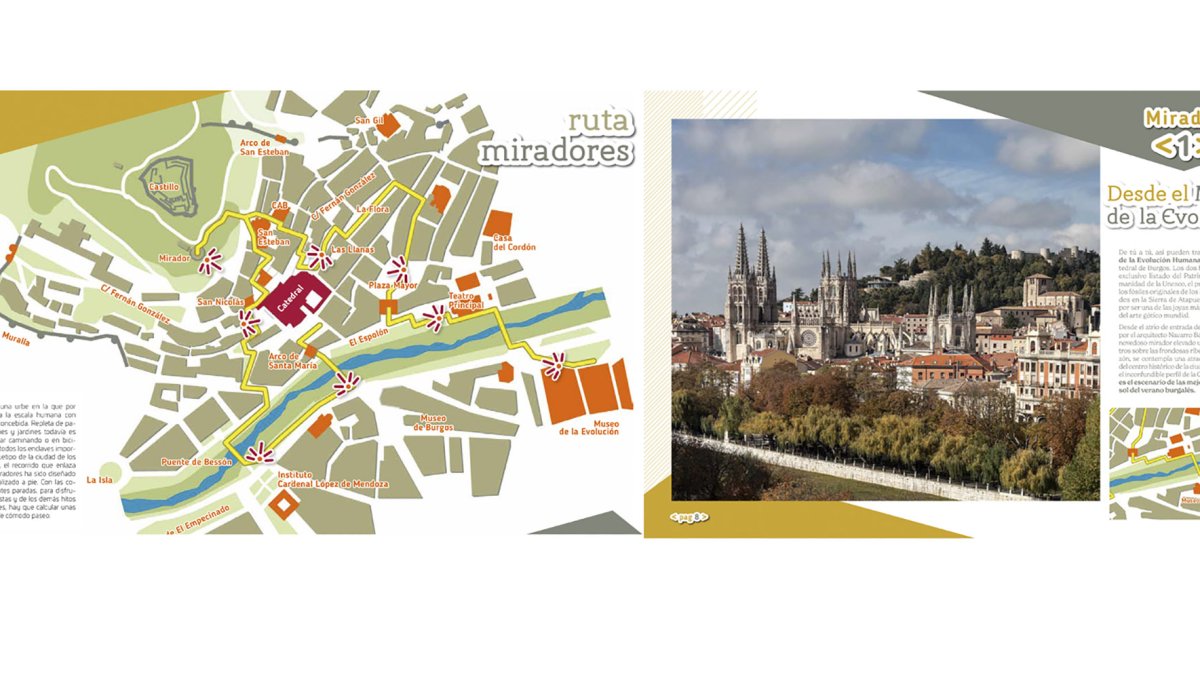 Imagen del plano con una de las vistas de la Catedral.