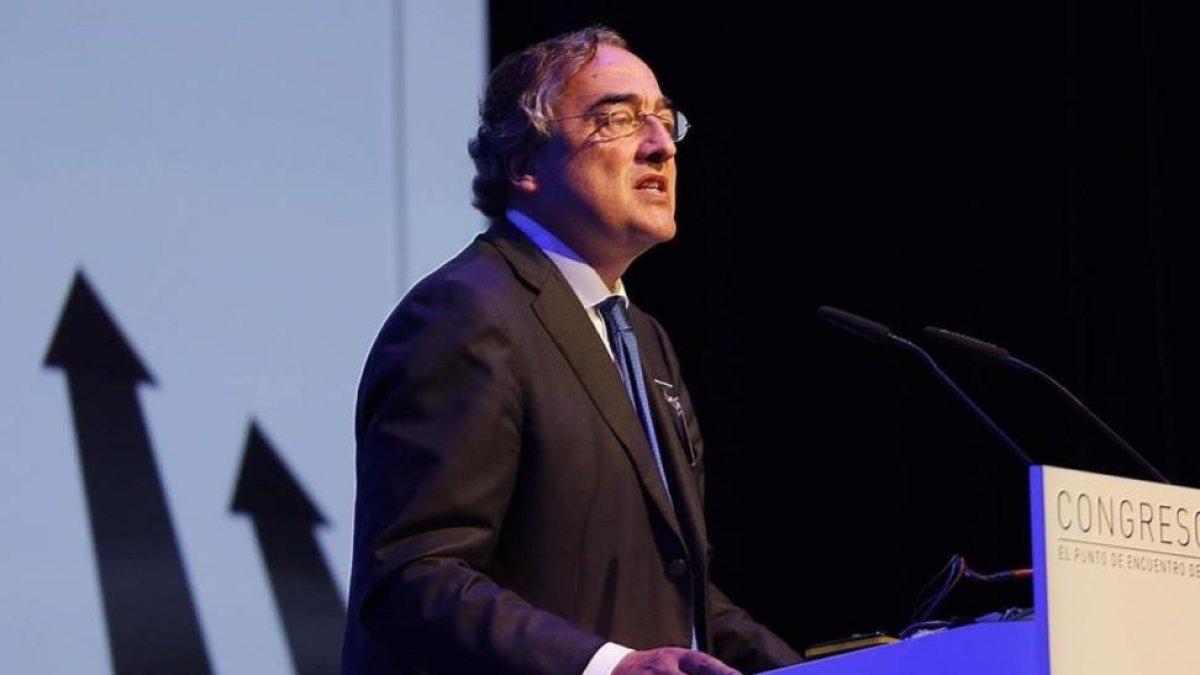 El presidente de CEOE, Juan Rosell-JOAN CORTADELLAS