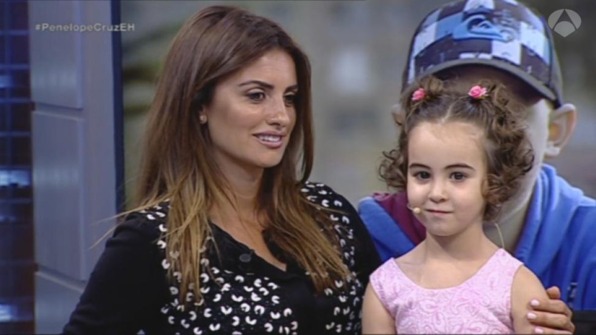La actriz Penélope Cruz, durante su intervención en el programa de Antena 3 'El hormiguero'.-
