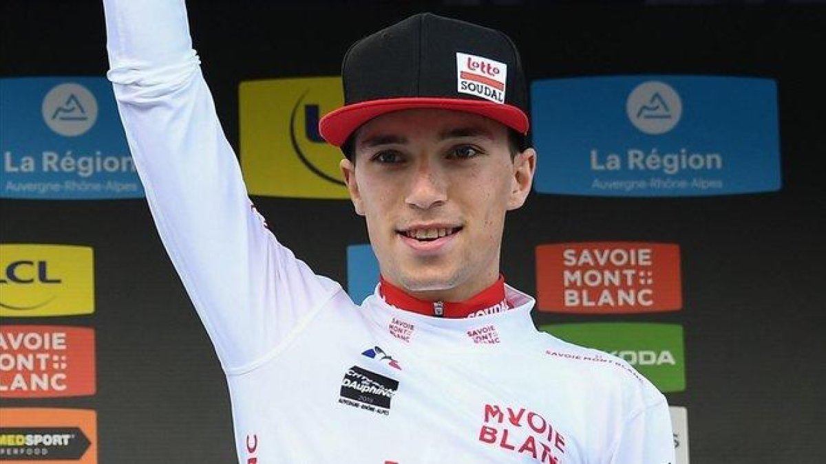 Bjorg Lambrecht en el Criterium du Dauphine.-AFP / ANNE-CHRISTINE POUJOULAT