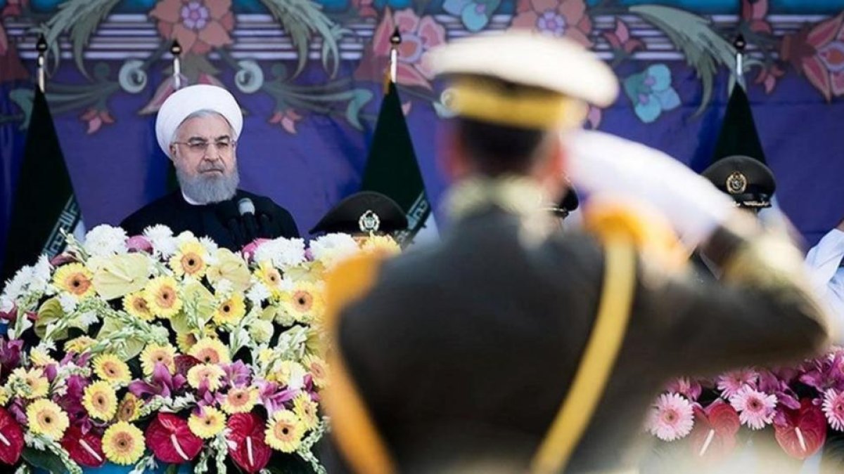 El presidente iraní, Hasán Rohaní, durante un desfile militar en Teherán.-/ TASNIM NEWS AGENCY
