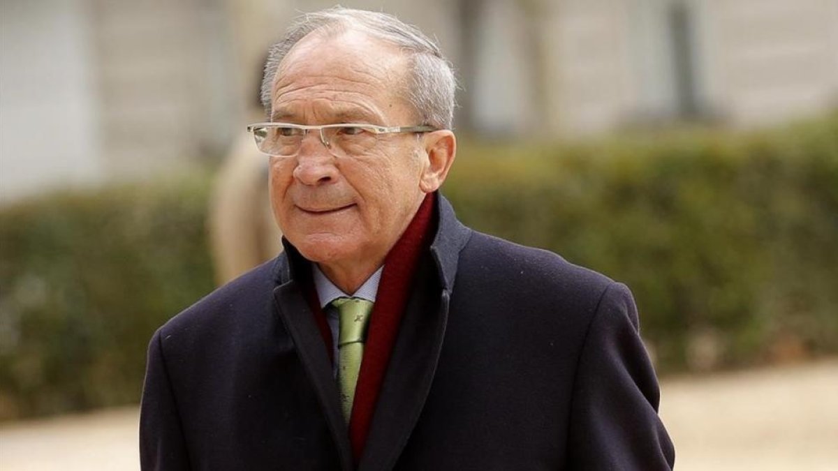 El empresario Plácido Vázquez, a su salida de la Audiencia Nacional este viernes.-JOSE LUIS ROCA