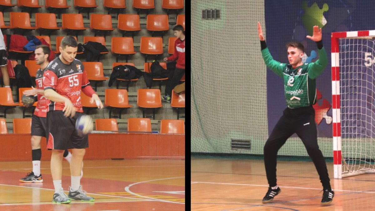 Sergi Germán y Aleix Toro. FOTOS CEDIDAS POR EL BM BURGOS