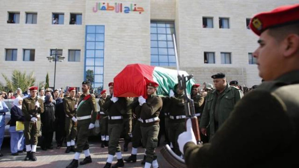 Funeral de Abú Ein, el ministro palestino muerto en un enfrentamiento con militares israelís.-Foto: REUTERS / AMMAR AWAD