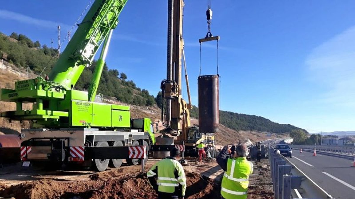 Las obras en la BU-30 ya han comenzado. Ministerio de Transportes.