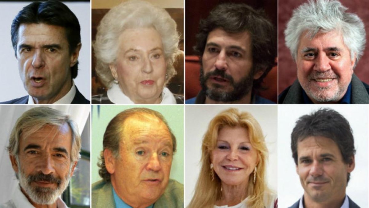 Algunos de los españoles que aparecen en los 'papeles de Panamá'.-