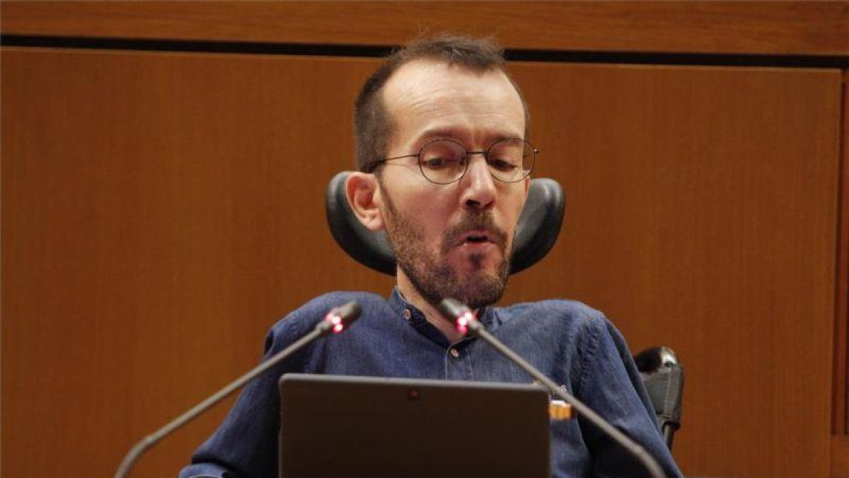 El secretario de Organización y Programa de Podemos, Pablo Echenique.-CHUS MARCHADOR