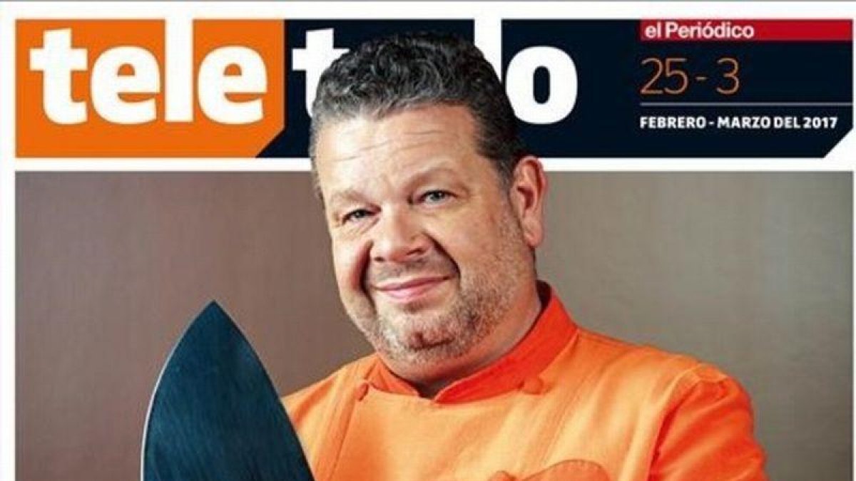 Portada del suplemento 'Teletodo' protagonizada por el chef Alberto Chicote.-