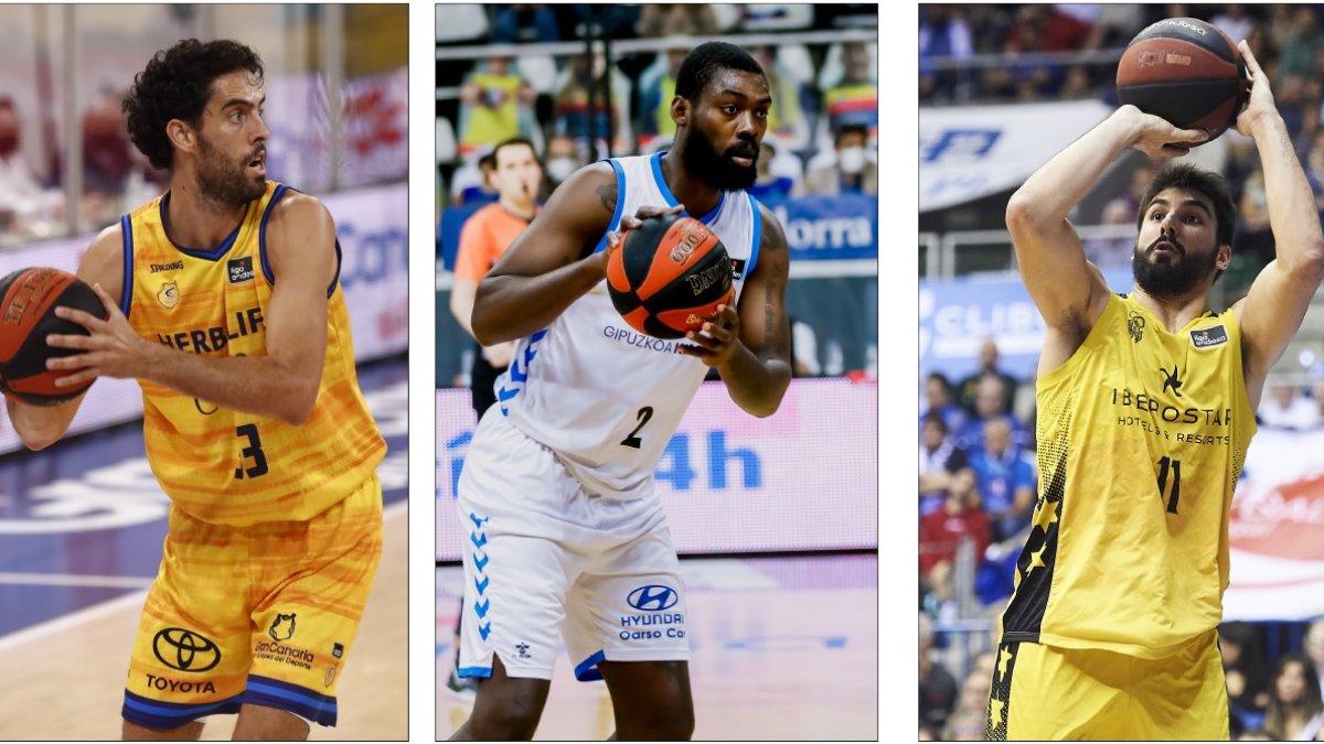Beirán, Okouo y Dani Díez. ACB PHOTO