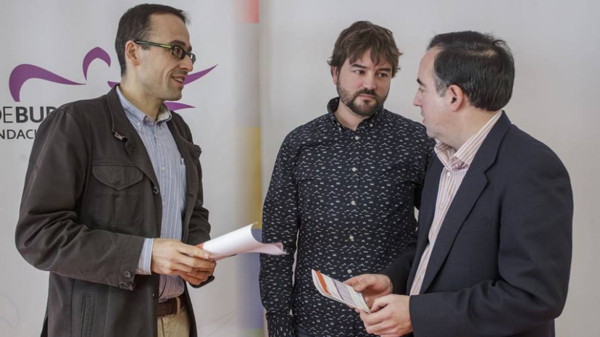 Los ideadores en la presentación de ‘Musicos con Valor’-Santi Otero