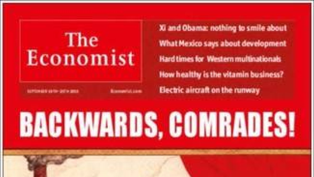 Portada de 'The Economist' con Corbyn como reencarnación de Lenin.-