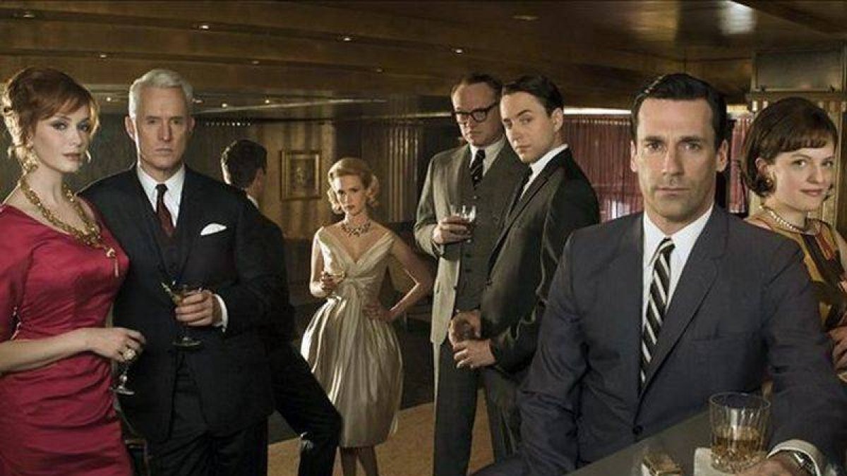 Los principales actores de la serie 'Mad men'-Foto: EL PERIÓDICO