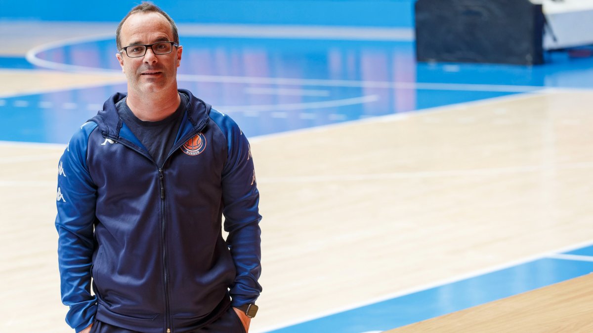 Diego Ocampo, entrenador del Tizona UBU. SANTI OTERO