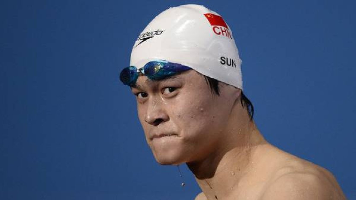 Sun Yang, durante los Mundiales de natación celebrados en Barcelona en el agosto del 2013.-Foto: AFP / FABRICE COFFRINI