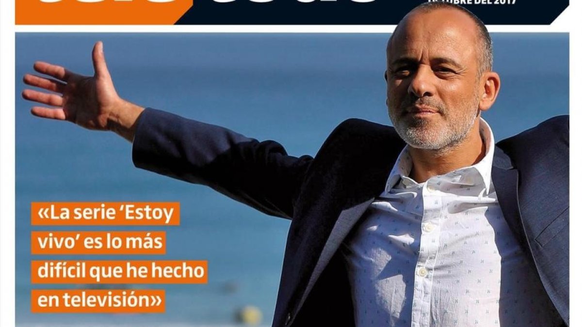 Javier Gutiérrez, en la portada de Teletodo.-PERIODICO