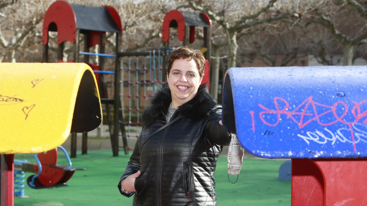 La enfermera burgalesa Azucena Santillán. RAUL G. OCHOA