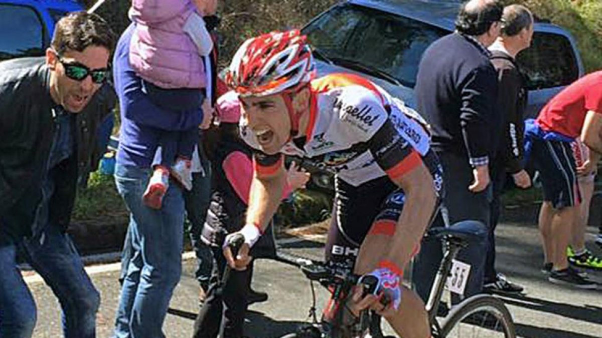 Ibai Salas durante una carrera de la actual campaña.-