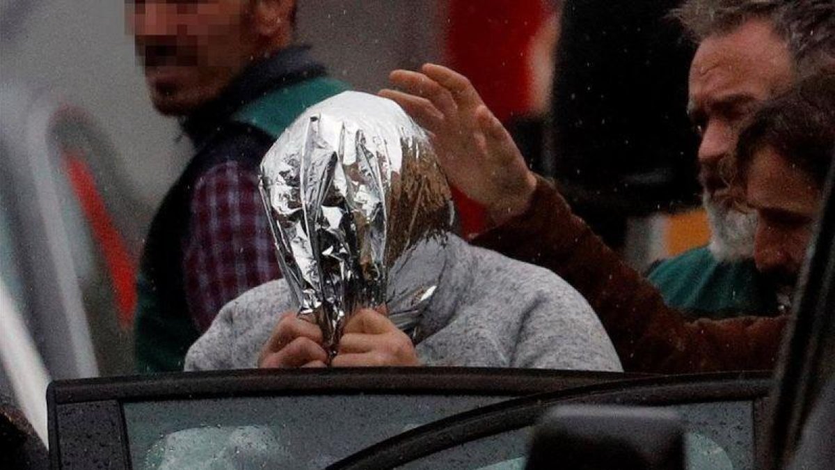 José Enrique Abuín, El Chicle, tras ser detenido.-EFE / LAVANDEIRA JR