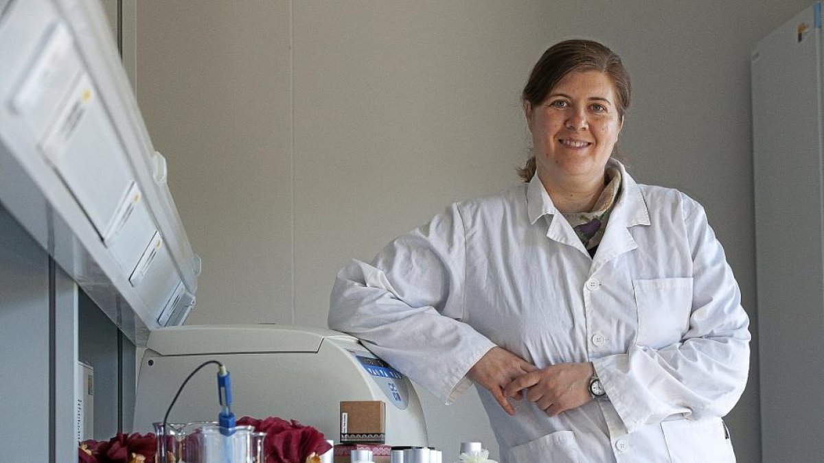 Lourdes Varadé en el edificio bioincubadora del Parque Tecnológico de Boecillo en Valladolid.-Pablo Requejo
