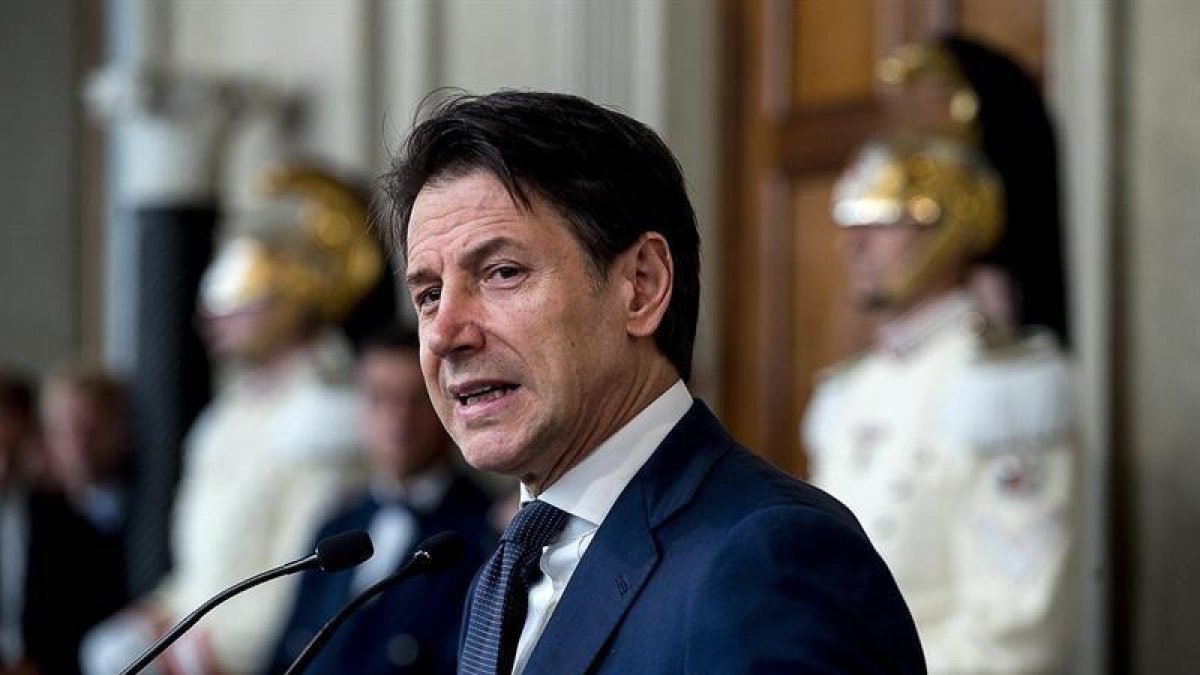 El primer ministro Giuseppe Conte.-EFE