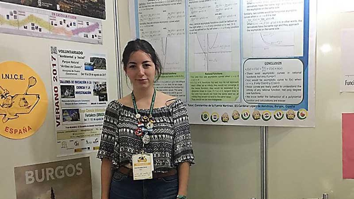Lucía Fernández expuso en Fortaleza su trabajo sobre curvas asintóticas.-