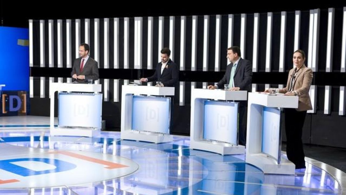 Un momento del debate de TVE-1.-RTVE