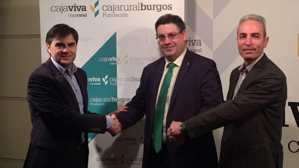 La Fundación Caja Rural y el Burgos Promesas renovaron el convenio de colaboración que les une desde hace años.-