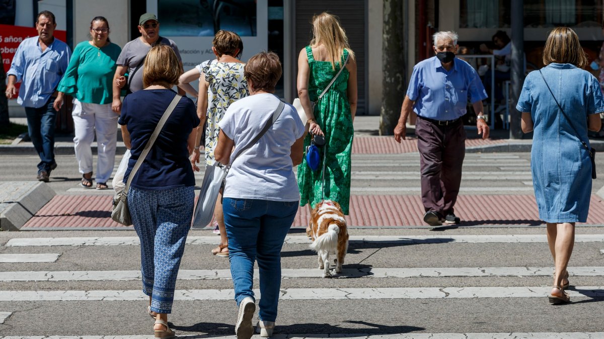Imagen de un paso de peatones. SANTI OTERO