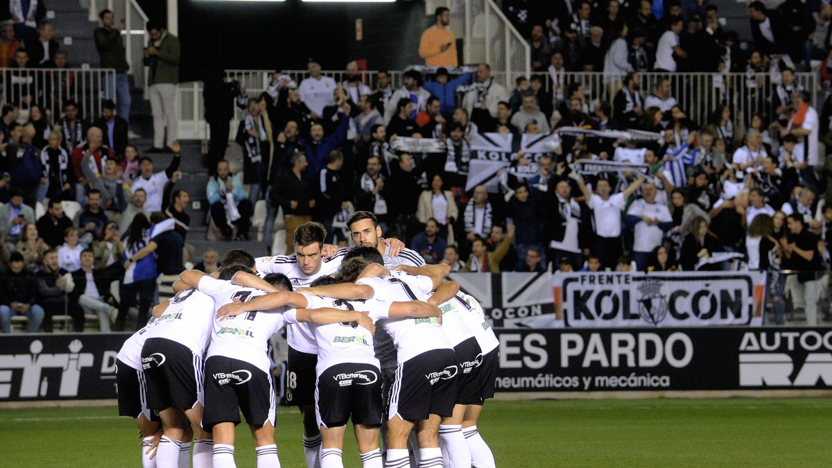 Conjura de los jugadores del Burgos CF en El Plantío