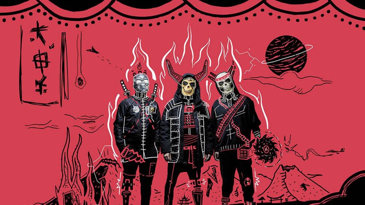 Los tres ‘enmascarados’ de Grotèsque.-DAVID PALACÍN Y VICO