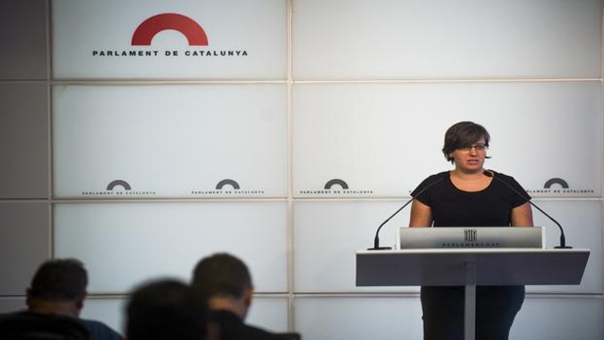 La presidenta del grupo de la CUP, Mireia Boya-EL PERIÓDICO