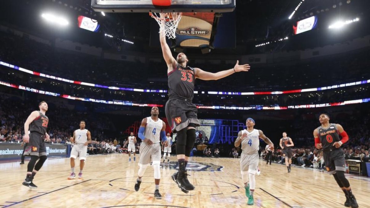 Marc Gasol, brillante en el All Star.-GERALD HERBERT