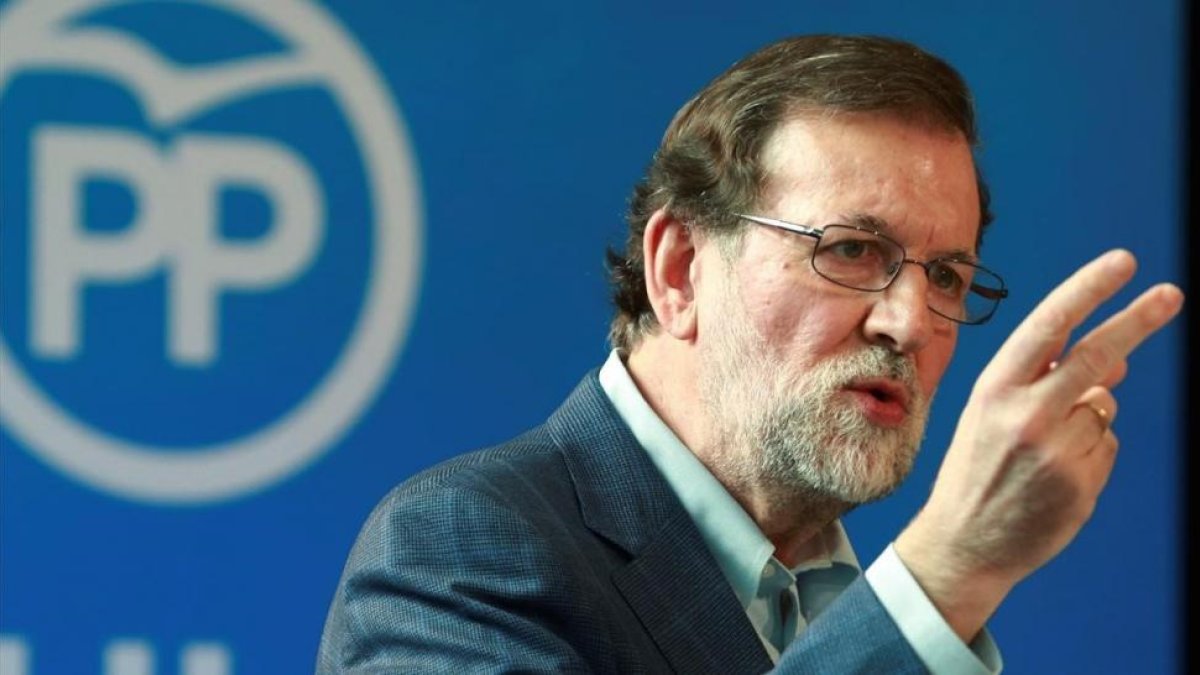 El presidente del Gobierno, Mariano Rajoy, en un acto del PP.-EFE