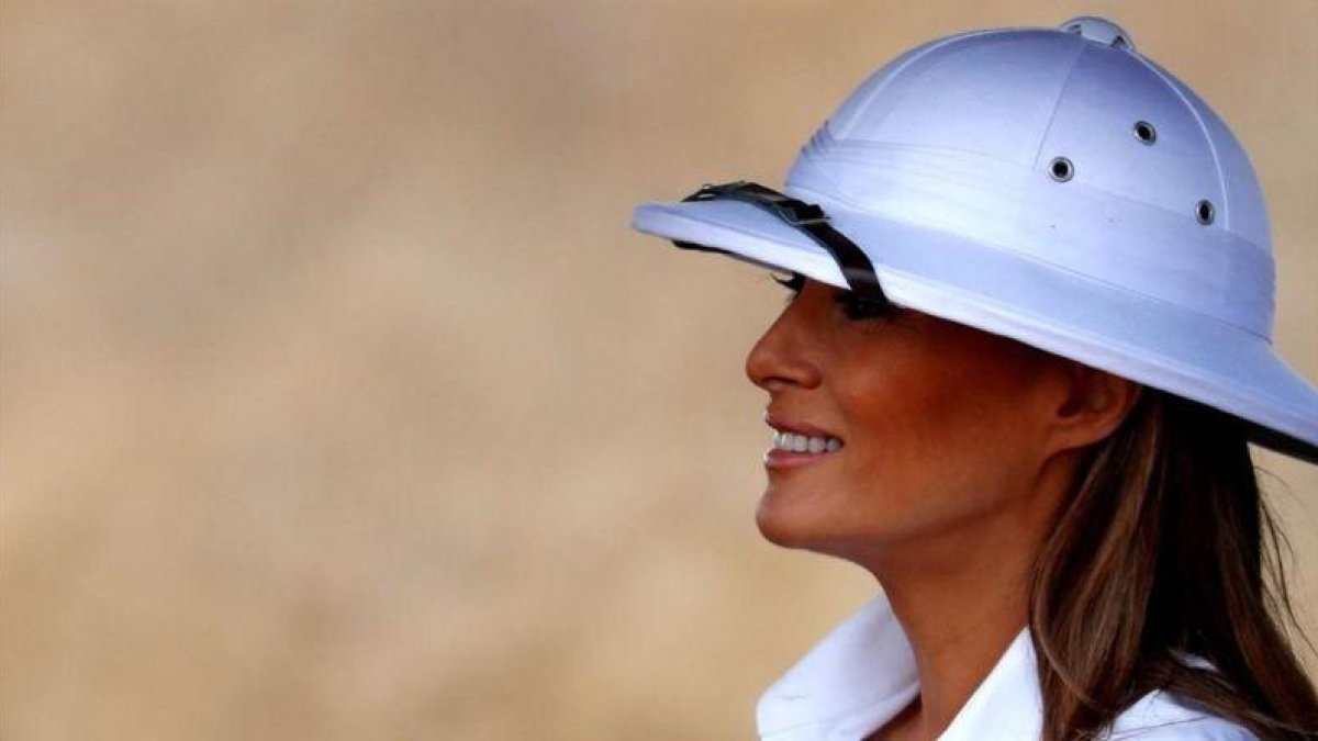 La primera dama de EEUU, Melania Trump, en su visita a Kenia.-REUTERS