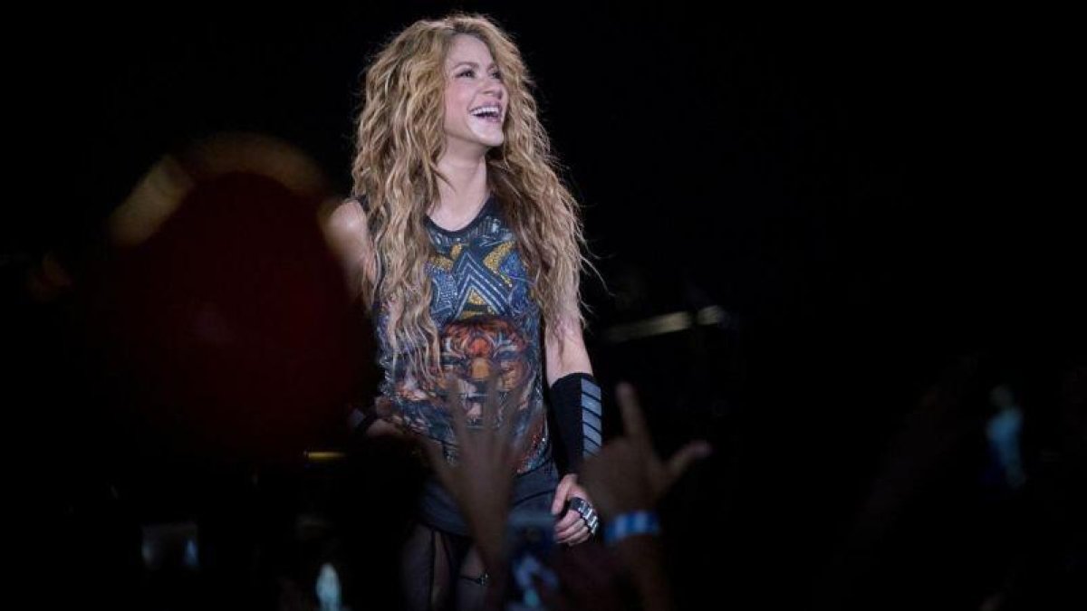 Shakira, el pasado martes en Madrid.-EFE / LUCA PIERGIOVANNI