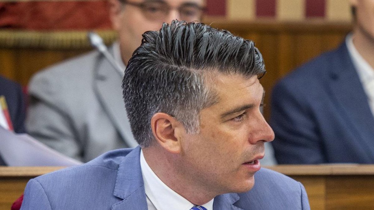 El portavoz del grupo municipal de Ciudadanos, Vicente Marañón.-SANTI OTERO