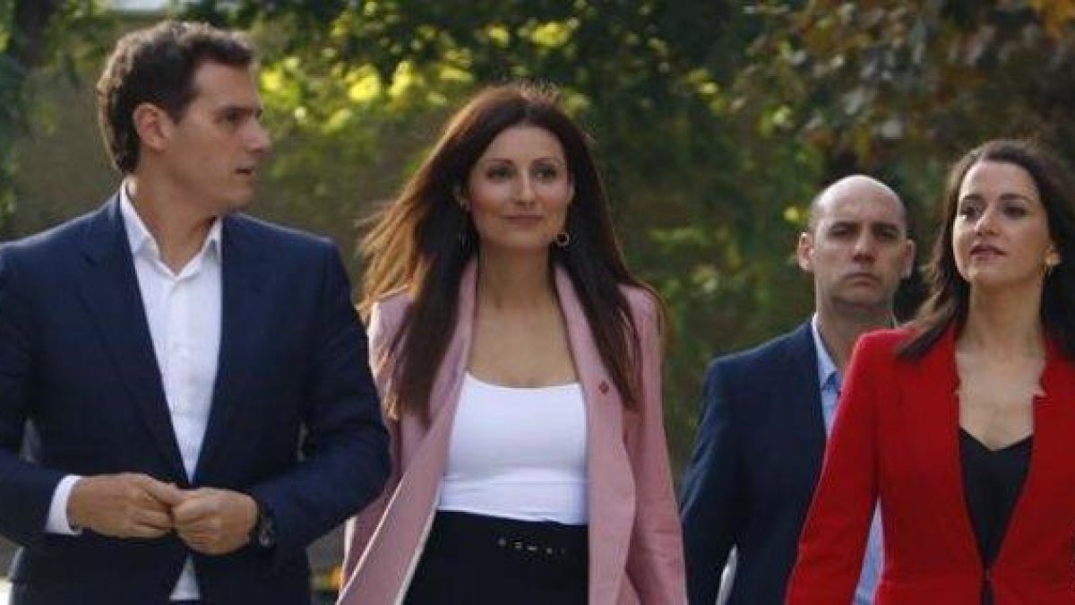 Albert Rivera, Lorena Roldán e Inés Arrimadas-MARTA SIERRA