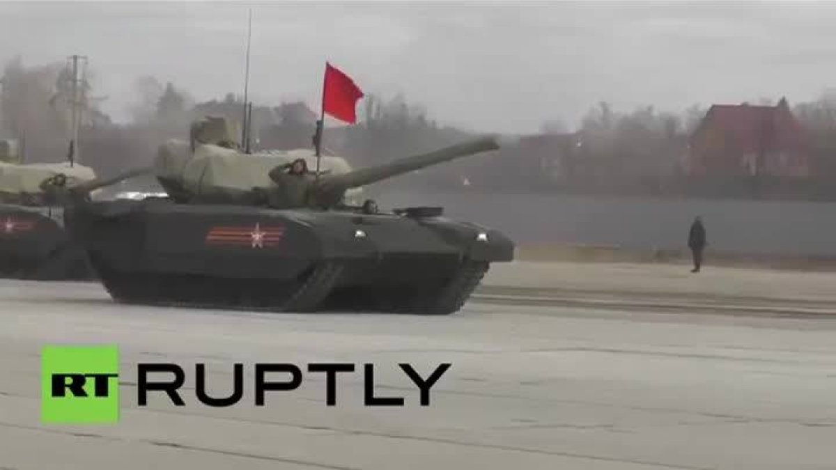 Vídeo en que se ve el nuevo tanque ruso: el Armata T-14.-Foto: YOUTUBE