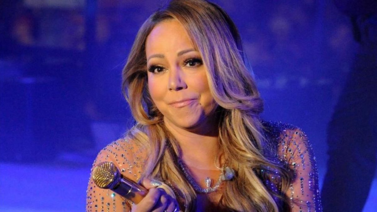 Mariah Carey, durante su actuación en Times Square.-REUTERS / STEPHANIE KEITH