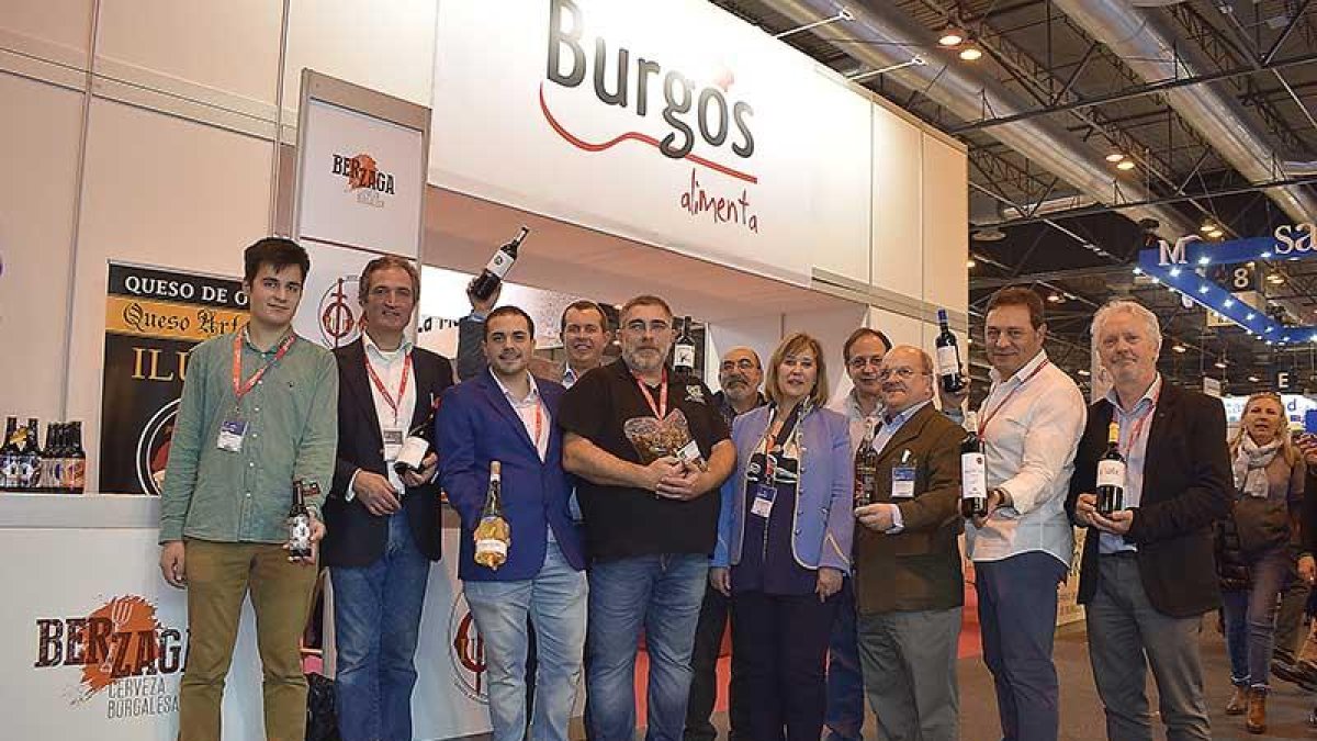 Representantes de Burgos Alimenta, ayer, en el Salón de Gourmets.-ECB