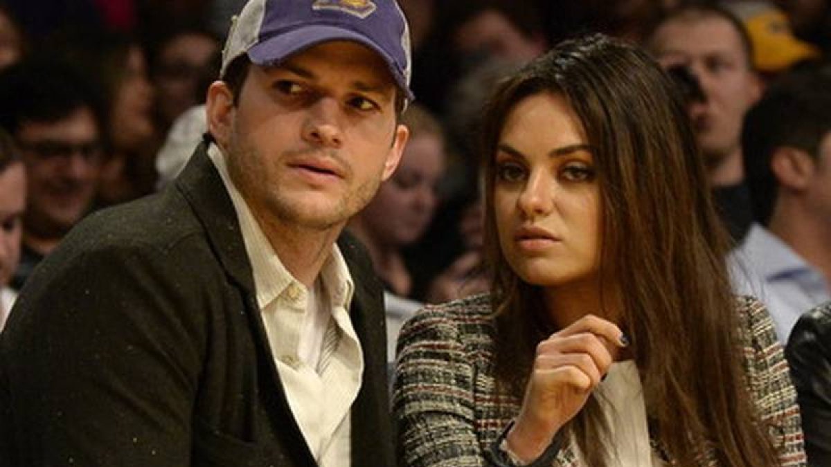 Ashton Kutcher y Mila Kunis, el pasado marzo, durante un partido de los Lakers.-Foto: EFE / MICHAEL NELSON