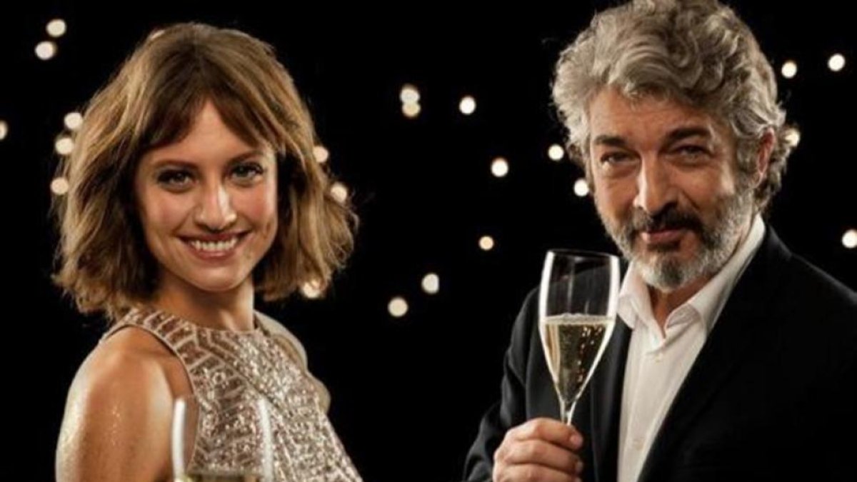 Michelle Jenner y Ricardo Darín, protagonistas del nuevo espot navideño de Freixenet.-ARCHIVO