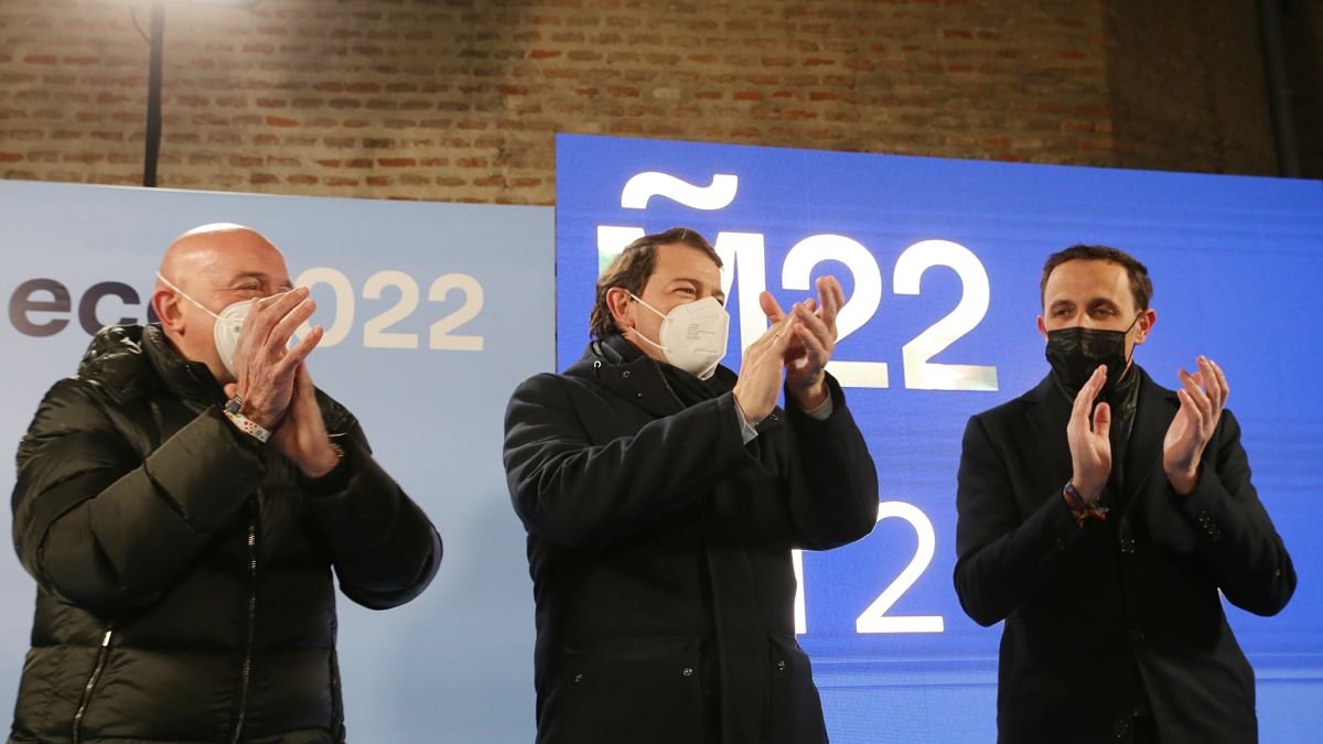 Alfonso Fernández Mañueco, abrió esta noche la campaña electoral en Valladolid. ICAL