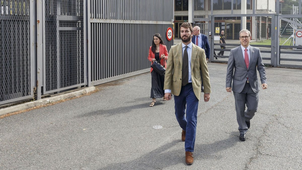 El vicepresidente de la Junta de Castilla y León, Juan García-Gallardo, visita la central nuclear de Santa María de Garoña.ICAL