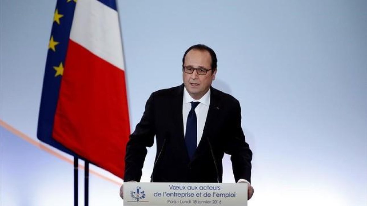 El presidente francés, François Hollande.-