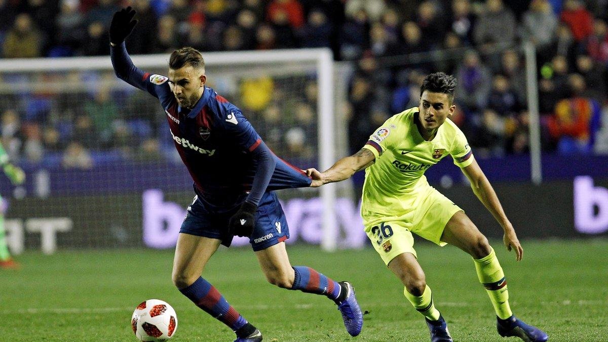 Chumi, durante el partido de Copa contra el Levante.-AP