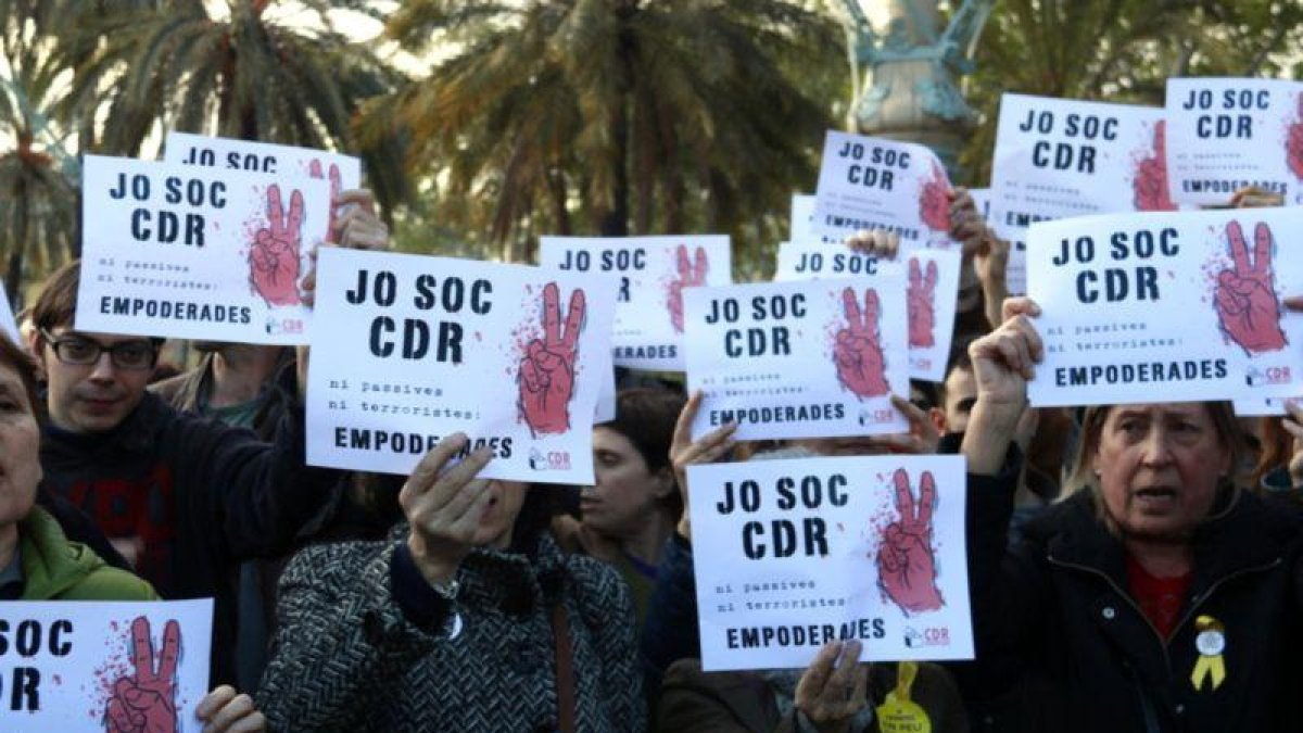 Manifestación de apoyo a los CDR.-ACN